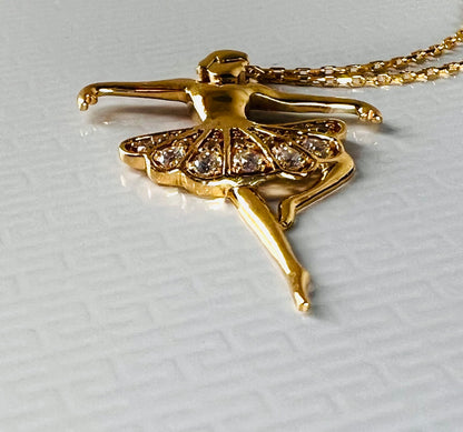 Ballerina Pendant with Necklace