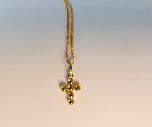 18k Gold Necklace With Cross Pendant For Your Little Ones