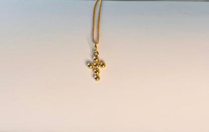 18k Gold Necklace With Cross Pendant For Your Little Ones